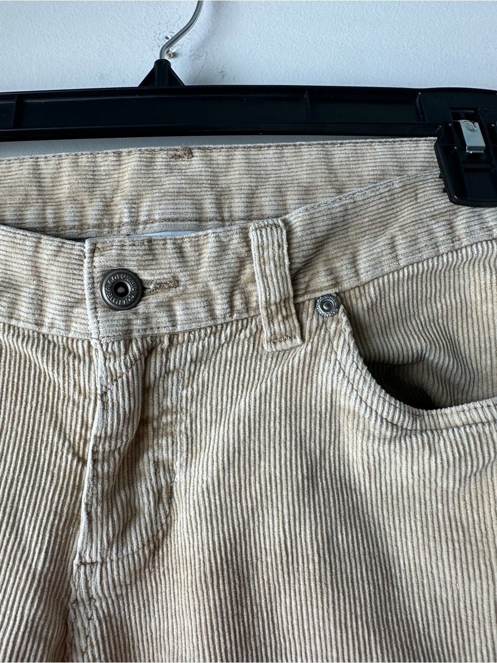 Women's Wide-Leg Corduroy Jeans in Light Beige - Picture 5 of 5